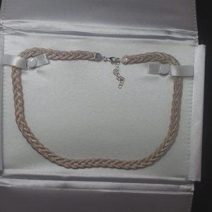 Braided Mesh Sterling Silver Chain